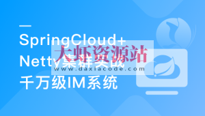 SpringCloud+Netty集群实战千万级 IM系统