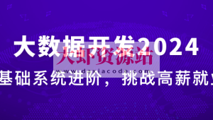 大数据工程师2024版